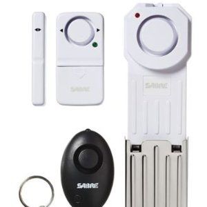 SABRE Home Security Alarm Kit - Includes Wedge Door Stop Alarm, Personal Safety